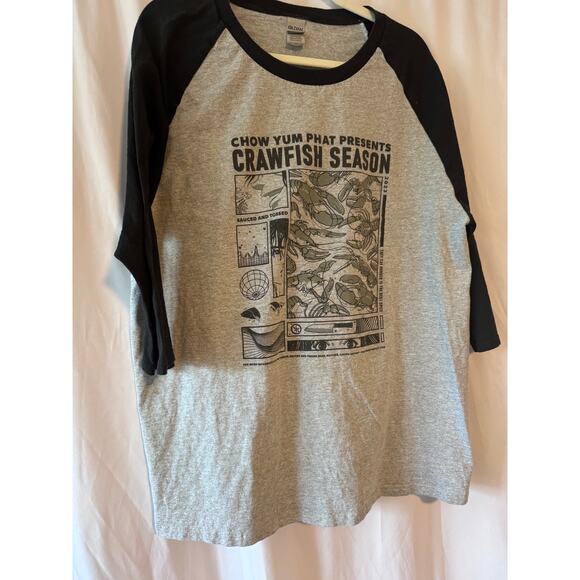 Chow Yum Phat Crawfish Season Raglan T-Shirt - XL - Picture 3 of 9